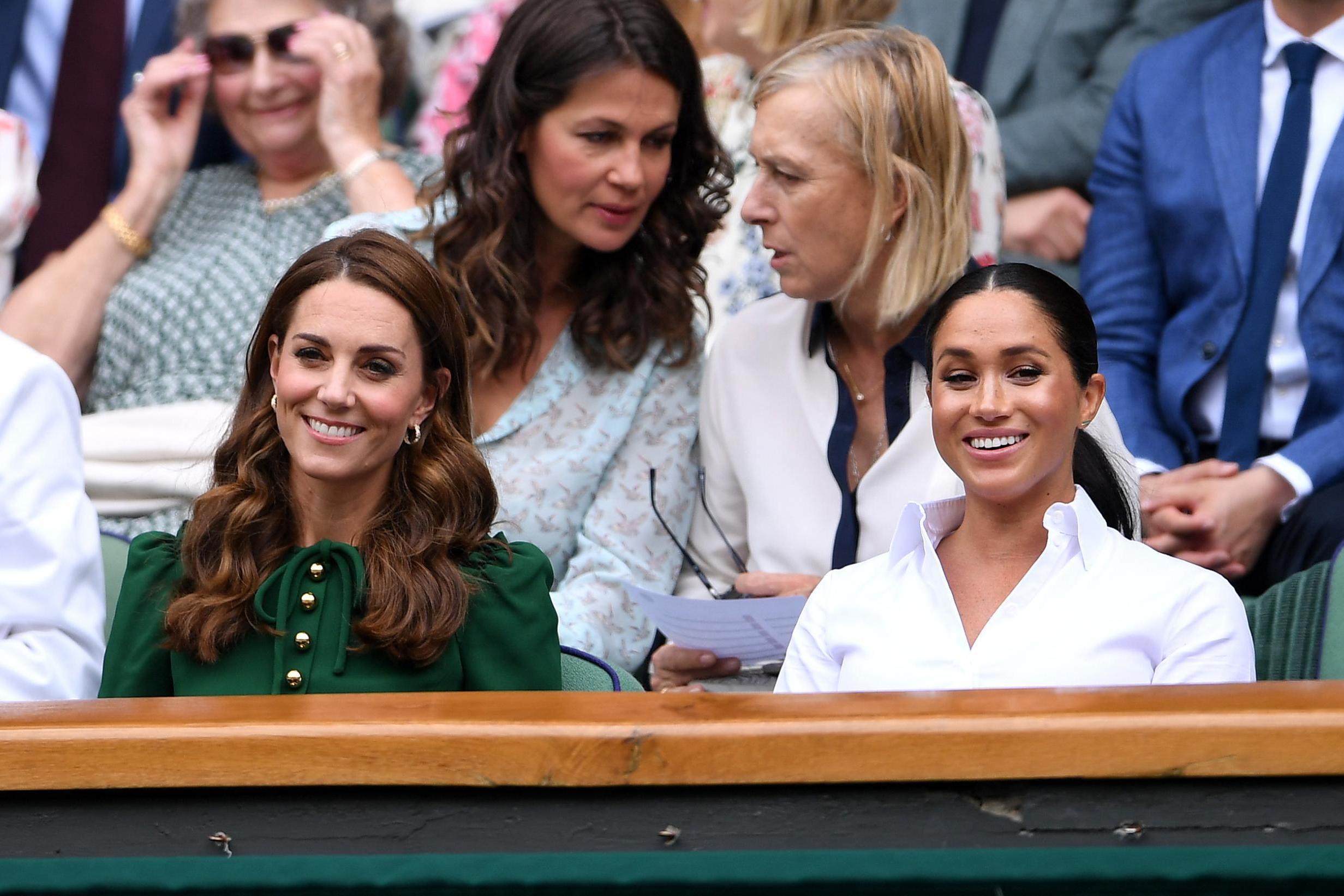 The sister-in-laws watched the match together from the Royal Box (Getty)