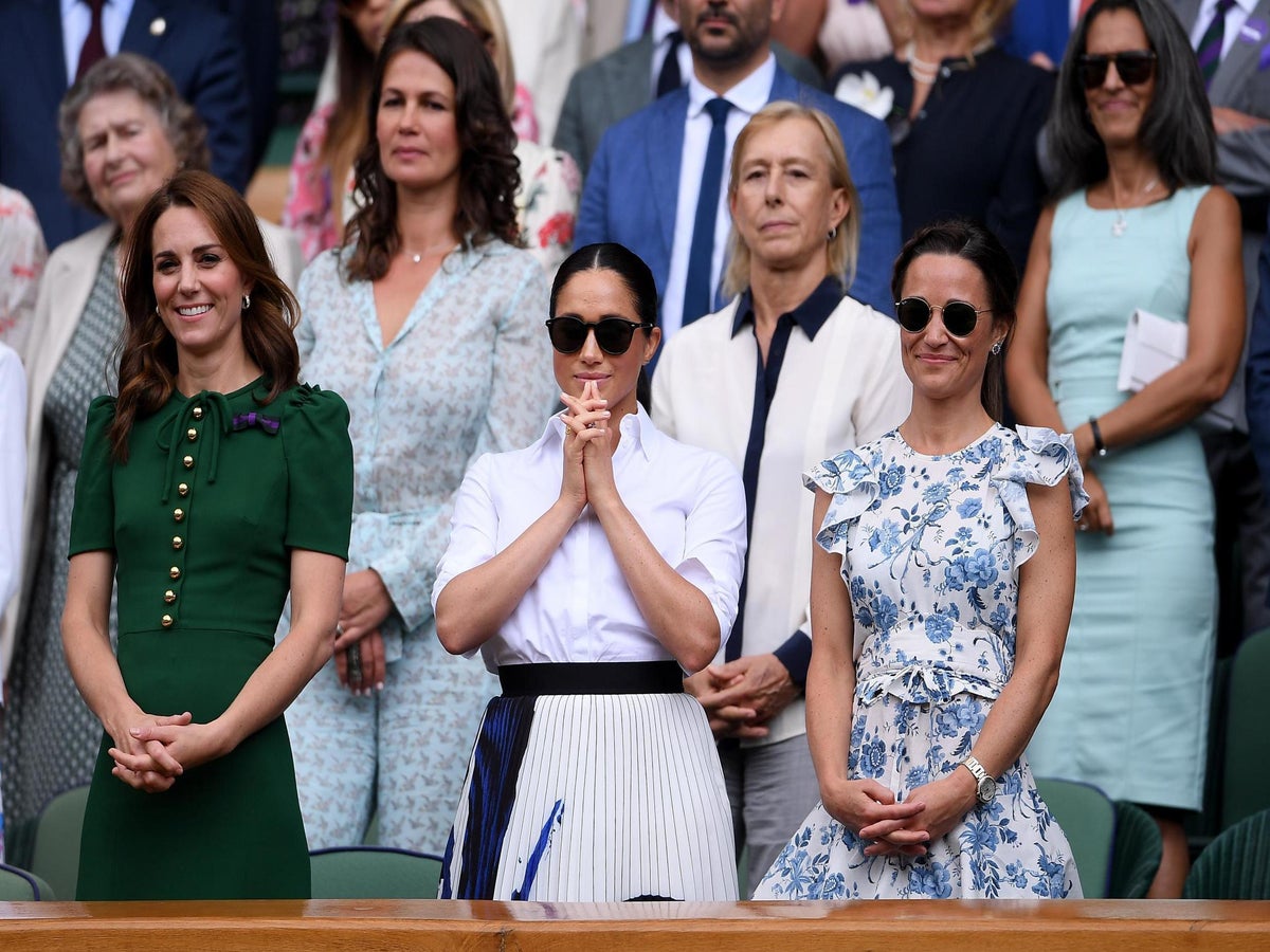 Kate watching Wimbledon ladies' singles final from Royal Box