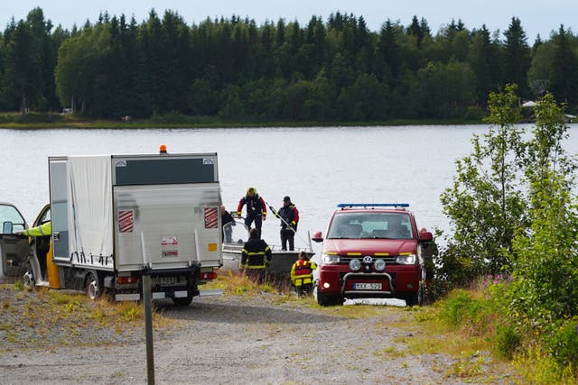 Nine people died when a small aircraft being used for tourism crashed in northwest Sweden, the regional authority said