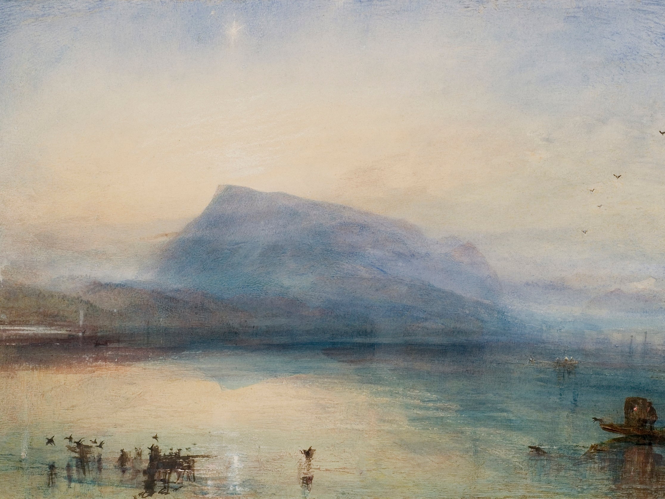 Turner’s ‘Blue Rigi’, 1842, set a British record for a watercolour when the Tate bought it for £5m