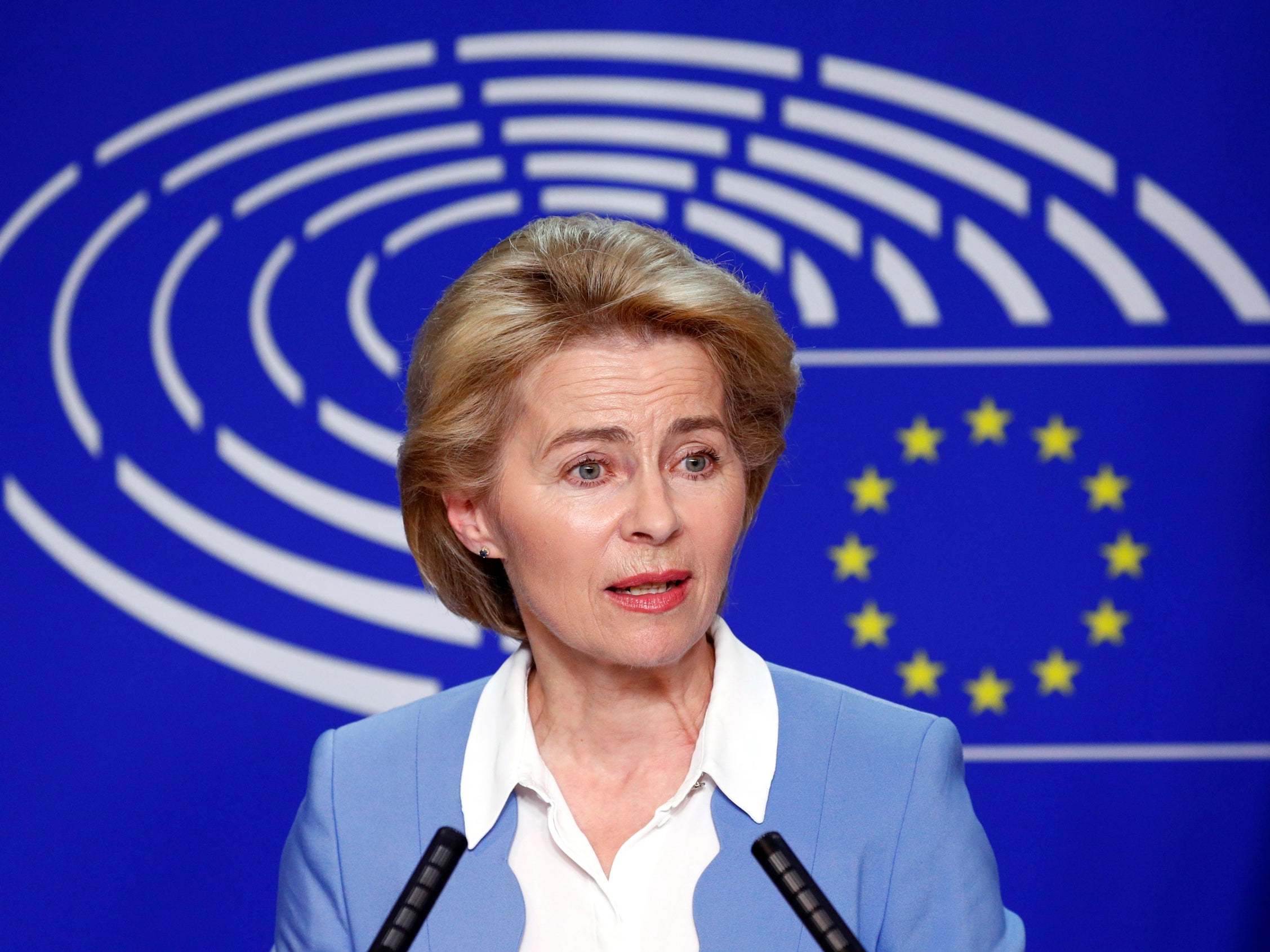 German Defense Minister Ursula von der Leyen, who has been nominated as European Commission President