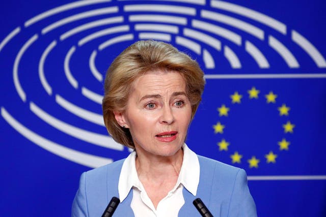 German Defense Minister Ursula von der Leyen, who has been nominated as European Commission President