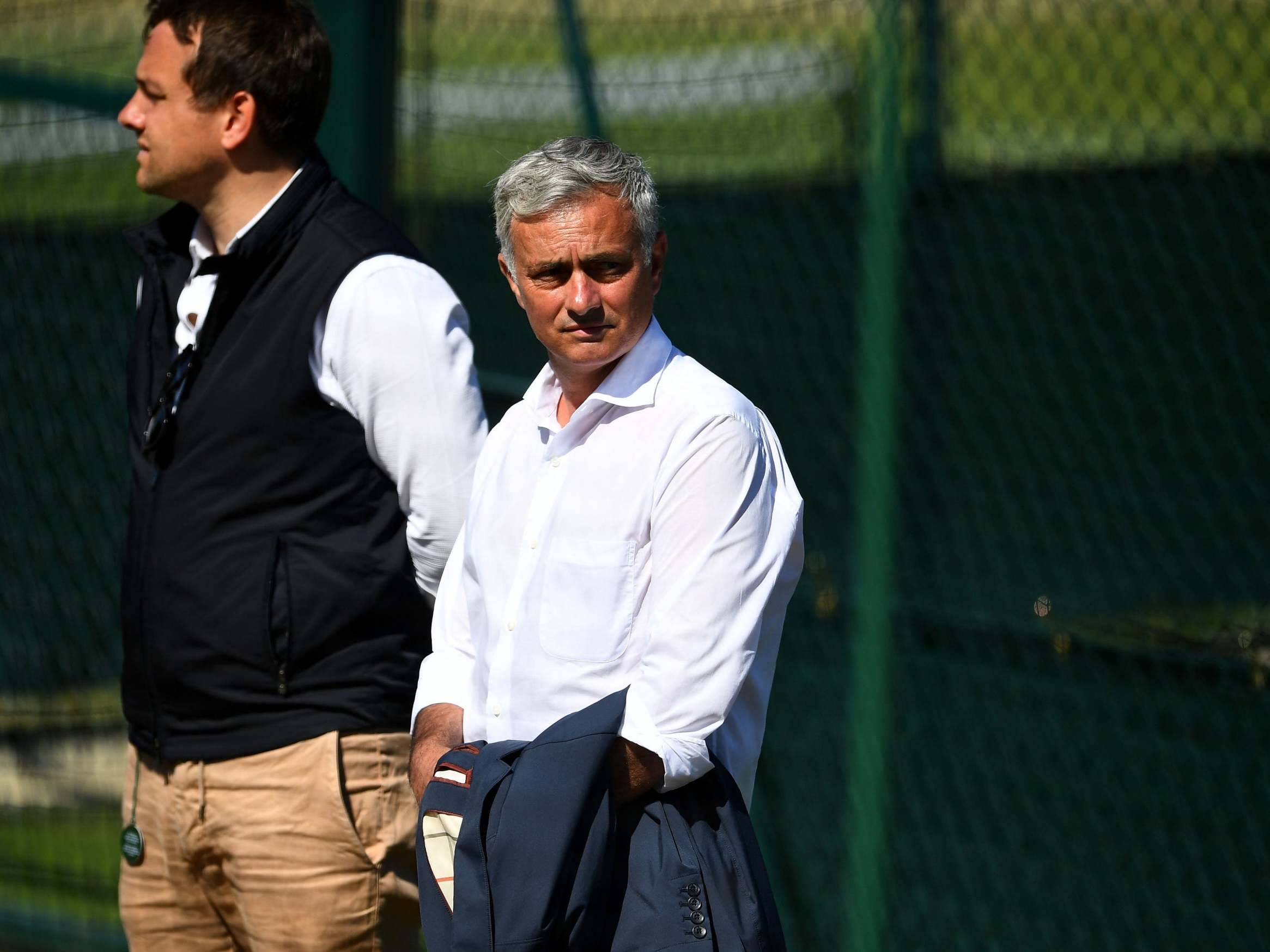 Mourinho attended Wimbledon and the British Grand Prix during his time off