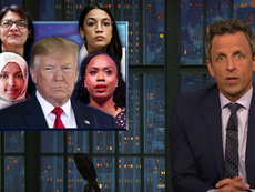 Seth Meyers condemns ‘racist gargoyle’ Trump