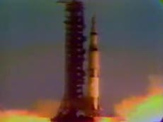 Apollo 11 launch video shows immense power of Saturn V rocket