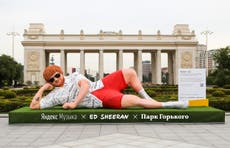 A terrifying Ed Sheeran statue has materialised in a Moscow park