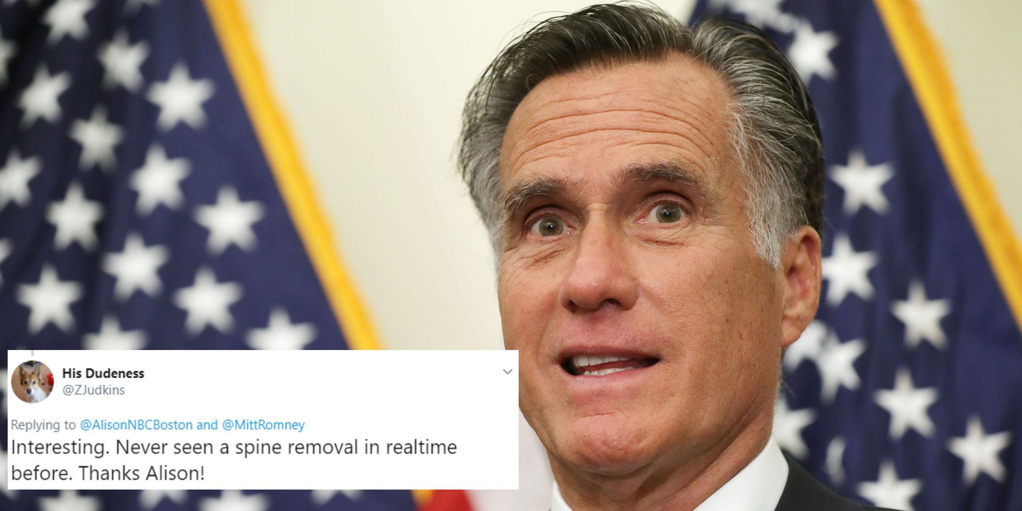 People Are Slamming Mitt Romney's 'spineless' Response To Trump's ...