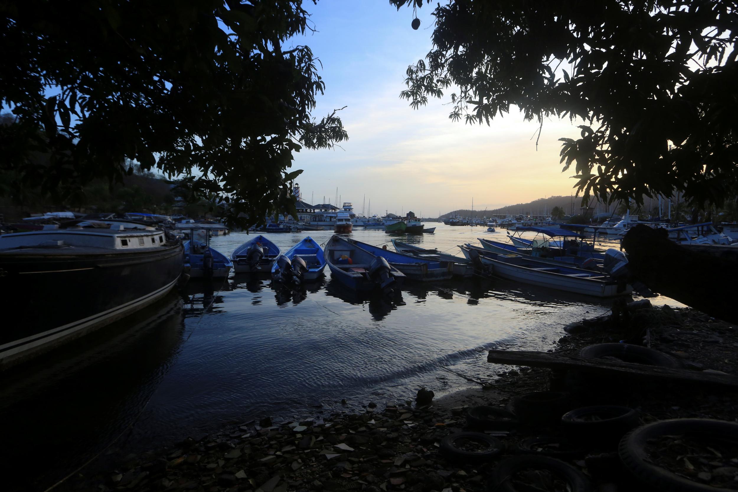 Boats are docked at Alcan Bay, in Chaguaramas, Trinidad and Tobago (Reuters)