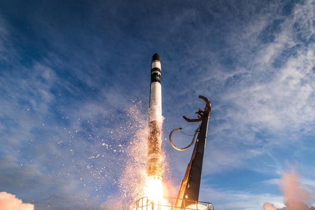 A rocket is launched in New Zealand