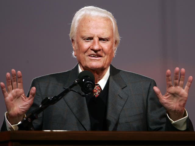 Governors say the subscribe to the 'Billy Graham rule' (pictured) of not meeting women in public for fear of misconduct accusations