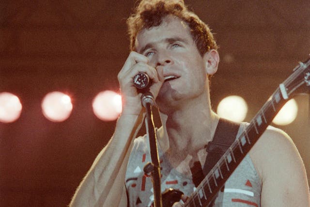 Clegg in 1988 at a rock festival in France, where he gained an appreciative audience