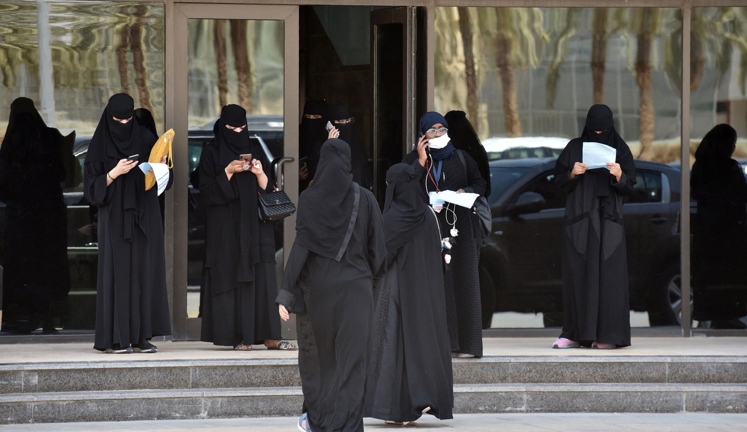 Women in Saudi Arabia are expected to wear loose fitting clothing, such as abayas, in public