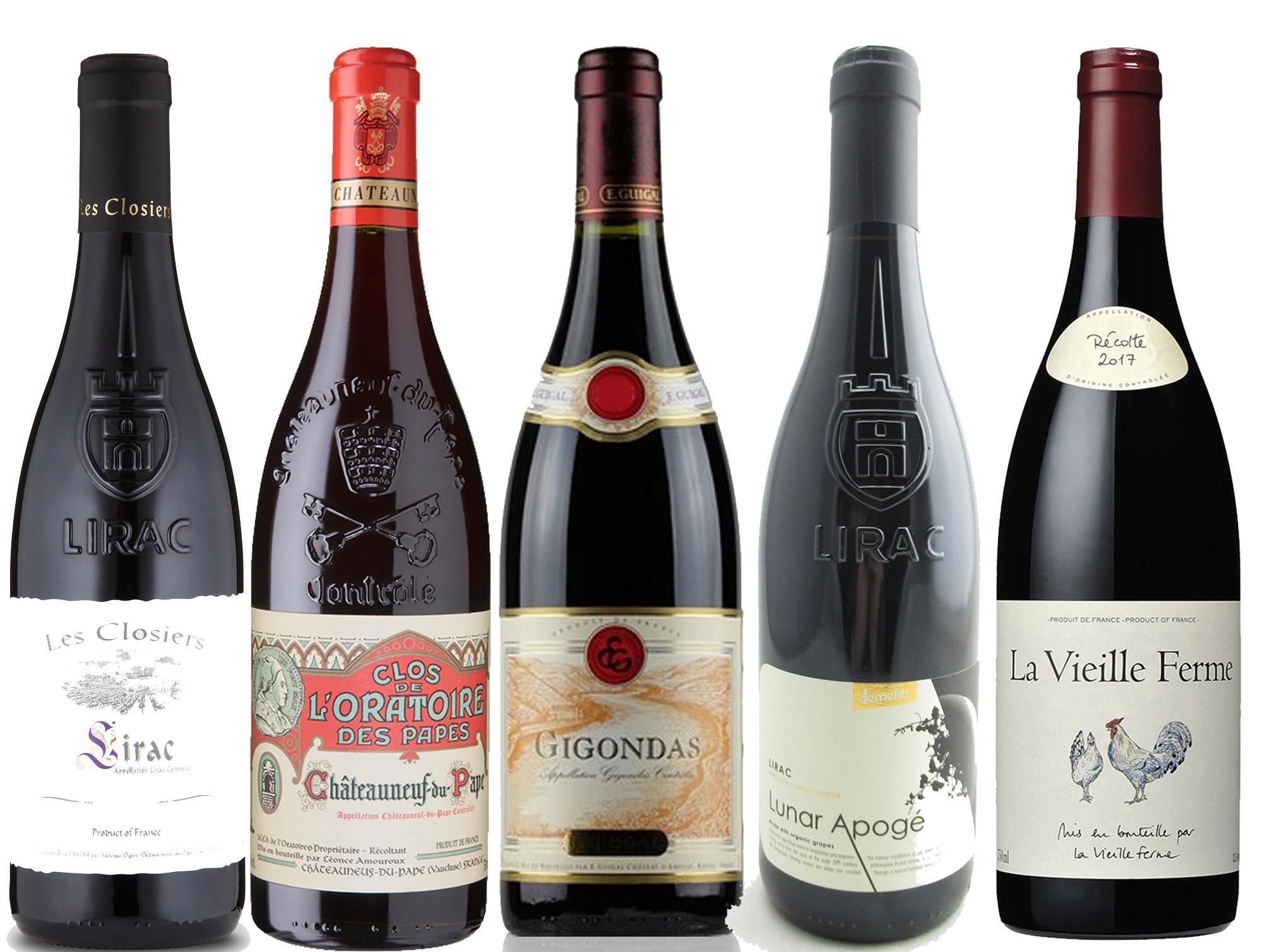 Grenache, syrah and mouvedre are the dominant grapes in these intense, powerful wines