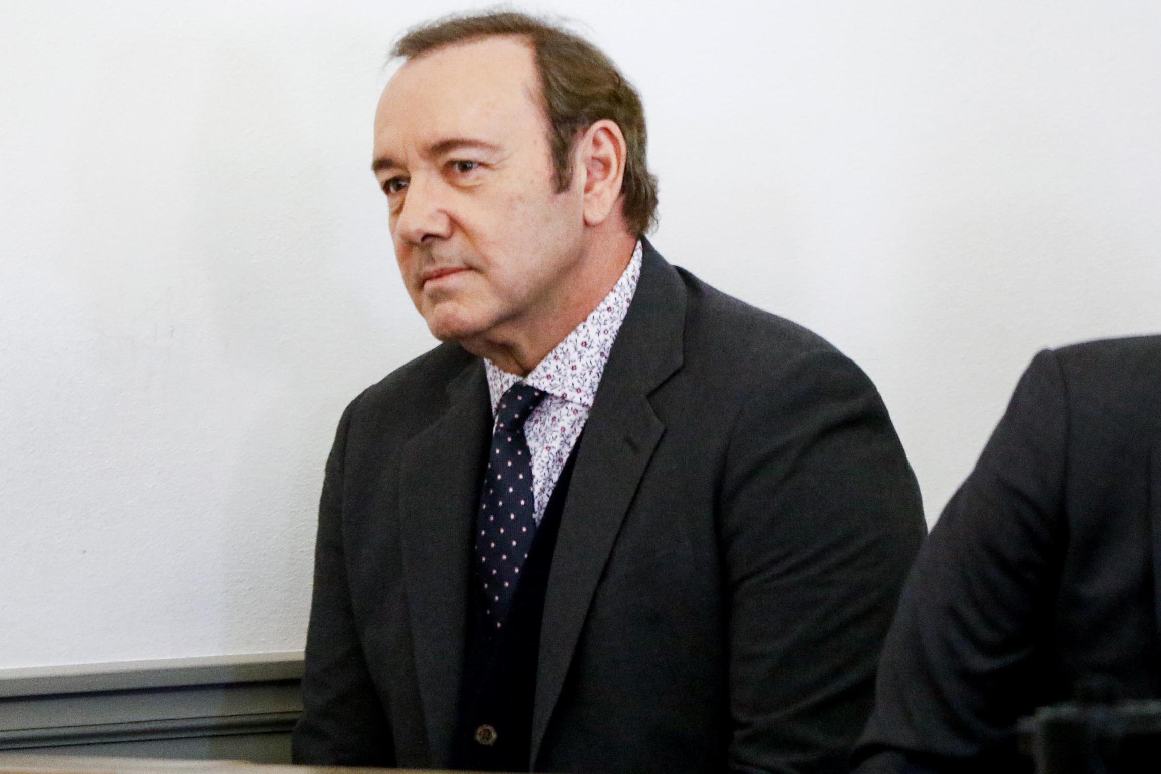 Kevin Spacey attends his arraignment for sexual assault charges at Nantucket District Court on 7 January, 2019 in Nantucket, Massachusetts.
