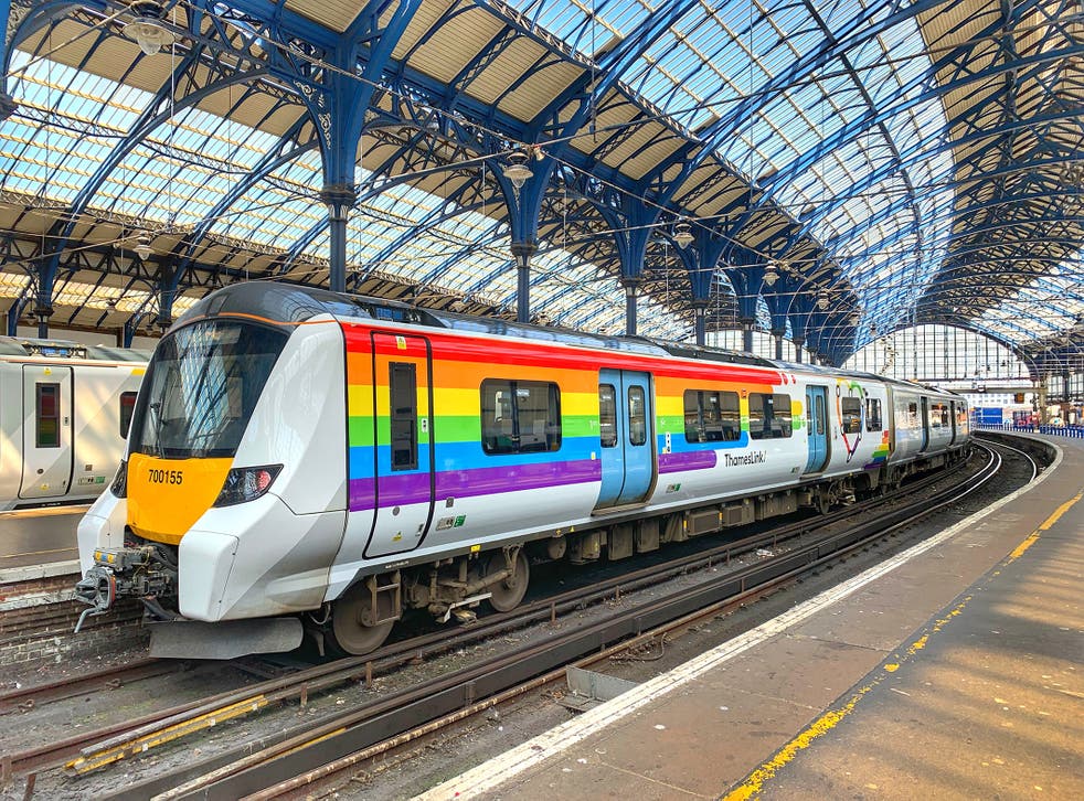 Train Given Rainbow Makeover For Brighton Pride The Independent The Independent