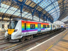 Train given rainbow makeover for Brighton Pride