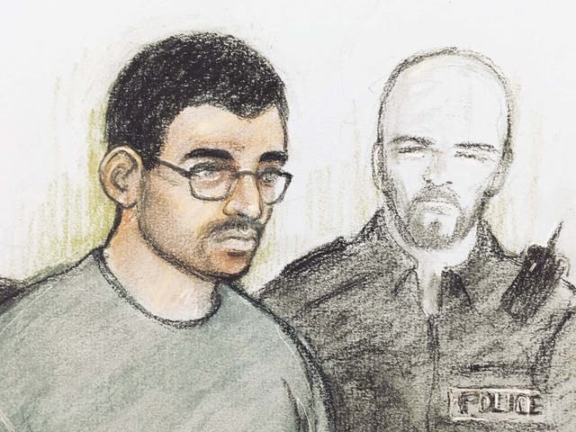 Hashem Abedi in the dock at Westminster Magistrates' Court in London on 18 July