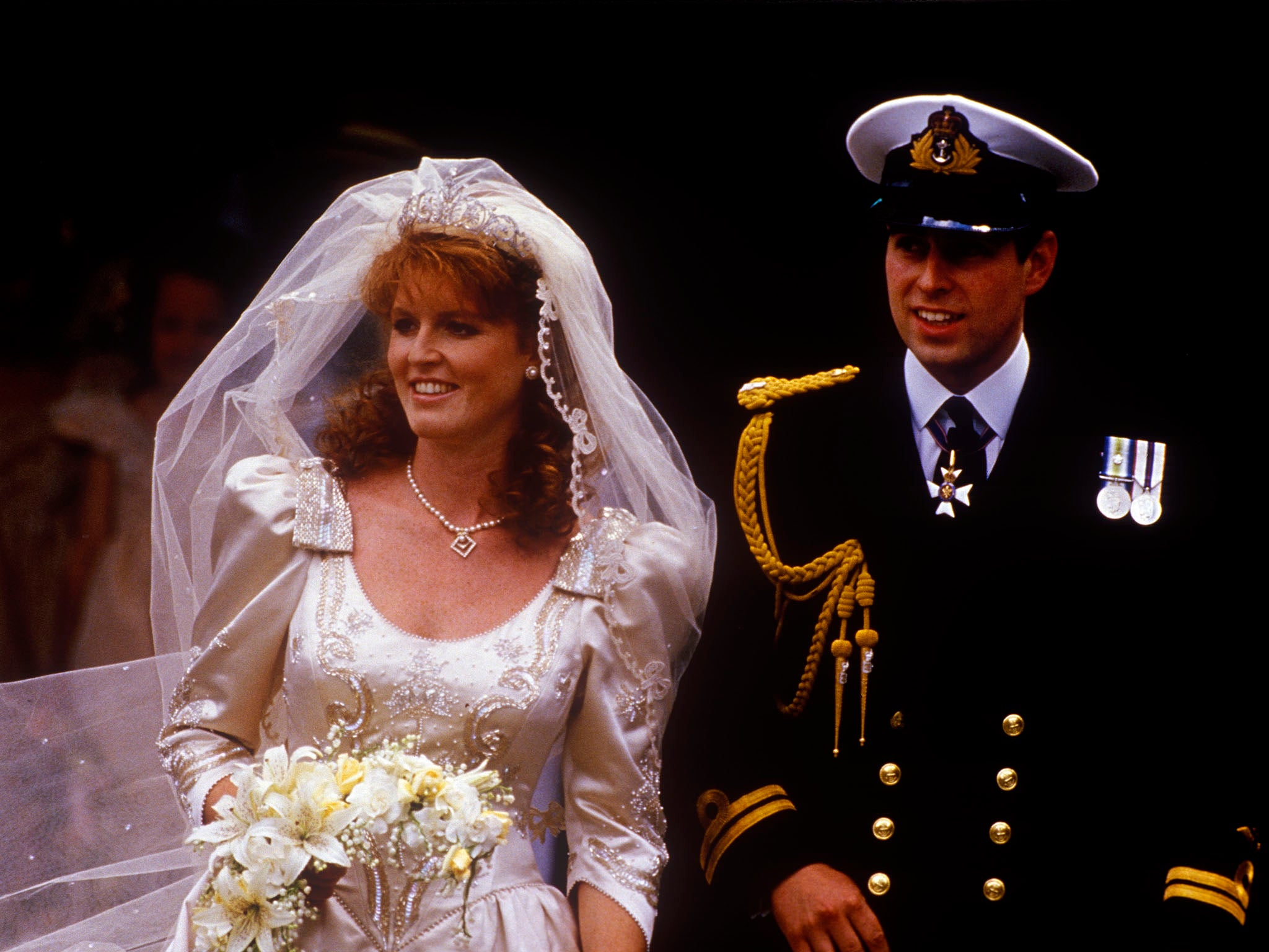 Prince Andrew and Sarah Ferguson married in Westminster Abbey