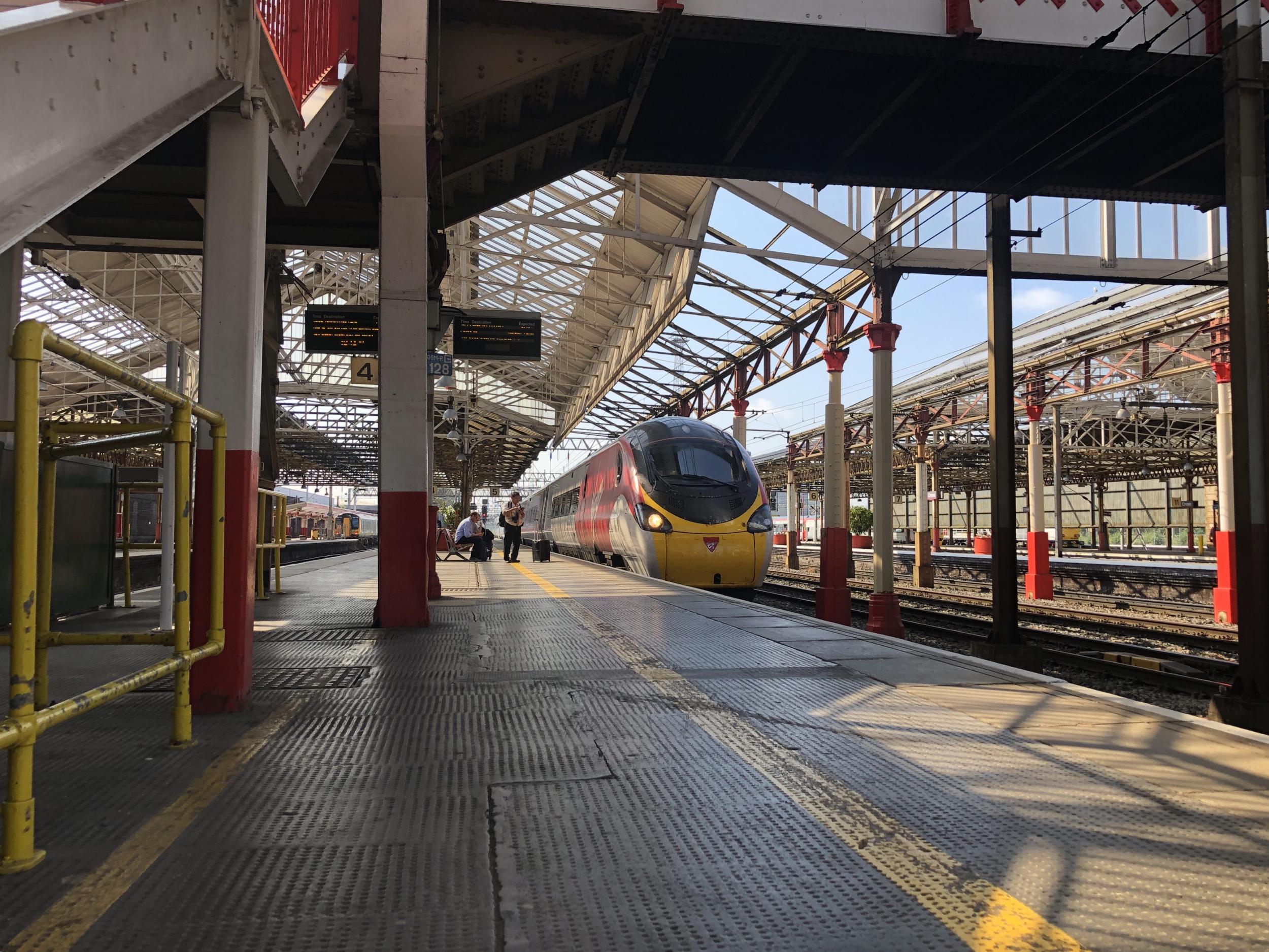 Crewe cut: Virgin Trains between London and Glasgow will be diverted because of work on the line in Cheshire