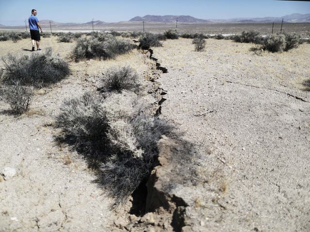 A 7.1 magnitude earthquake, which packed the energy of 45 nuclear bombs, ruptured the earth in the Mojave Desert where the Yucca Mountain nuclear waste facility is located