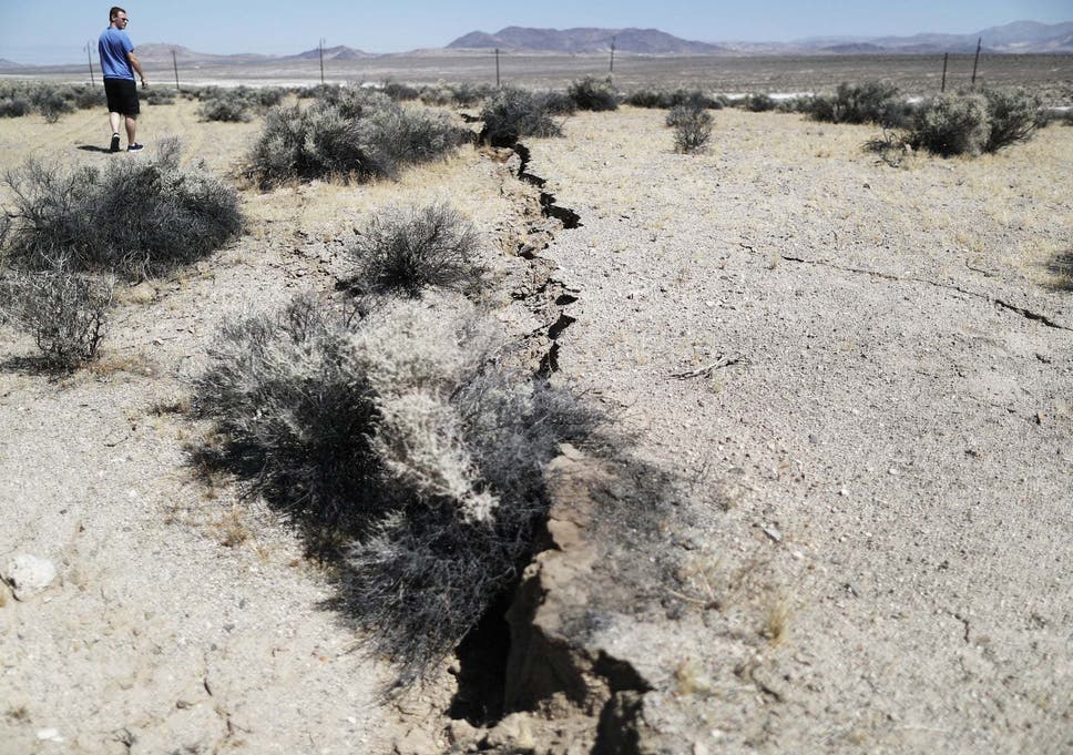 A 7.1 magnitude earthquake, which packed the energy of 45 nuclear bombs, ruptured the earth in the Mojave Desert where the Yucca Mountain nuclear waste facility is located 