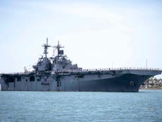 Trump says US navy ship shot down Iran drone