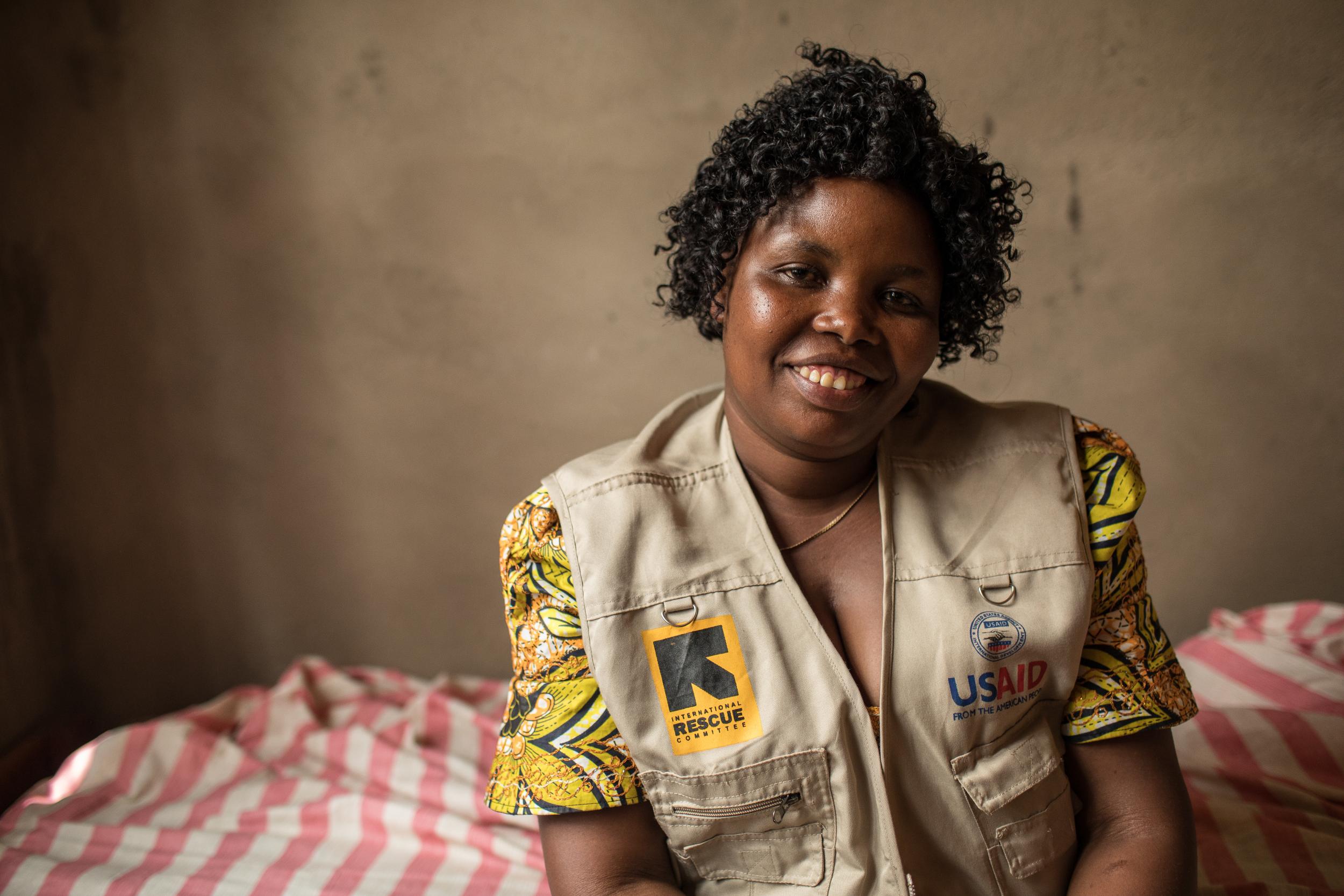 Celestine Kahindo, herself an Ebola survivor, lost a son to the disease