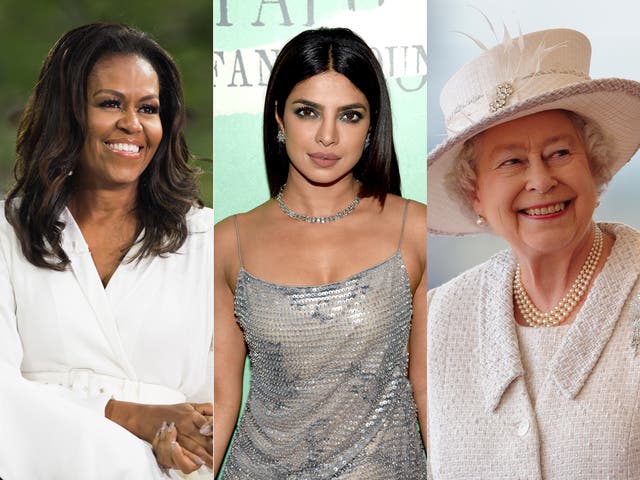 Michelle Obama, Priyanka Chopra, Queen Elizabeth II