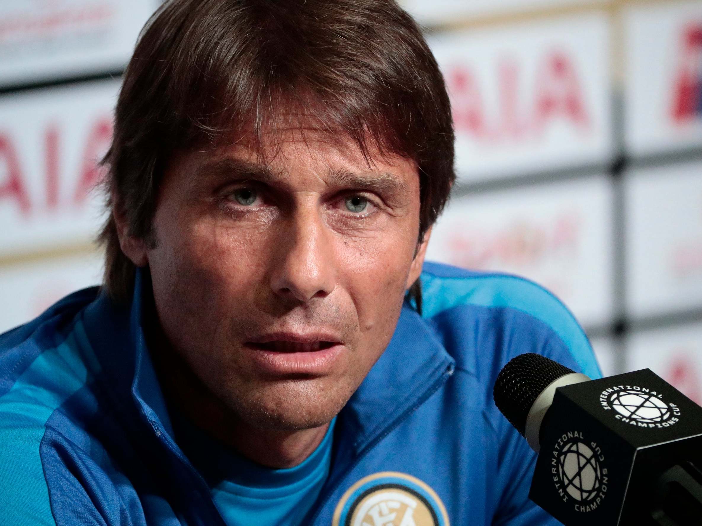 Antonio Conte is frustrated at the lack of progress in talks for Romelu Lukaku