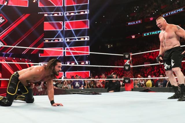 Seth Rollins and Brock Lesnar will wrestle again at Summerslam