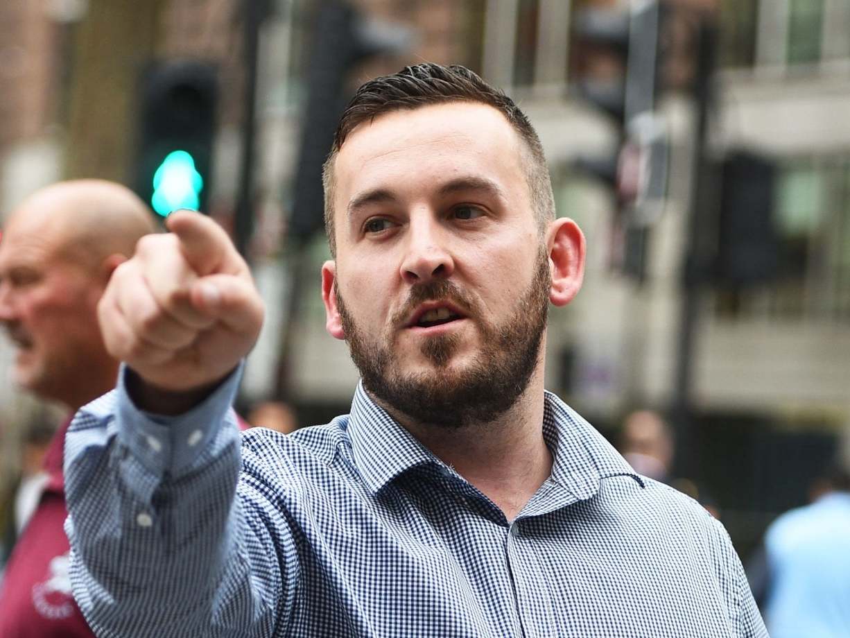 James Goddard leaving Westminster Magistrates’ Court on 19 July (PA)