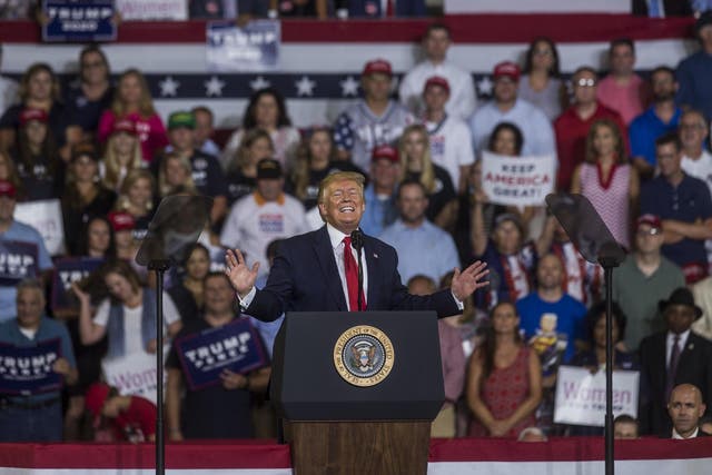 Trump labelled crowd who chanted racist slur about US politician Ilhan Omar 'incredible patriots'