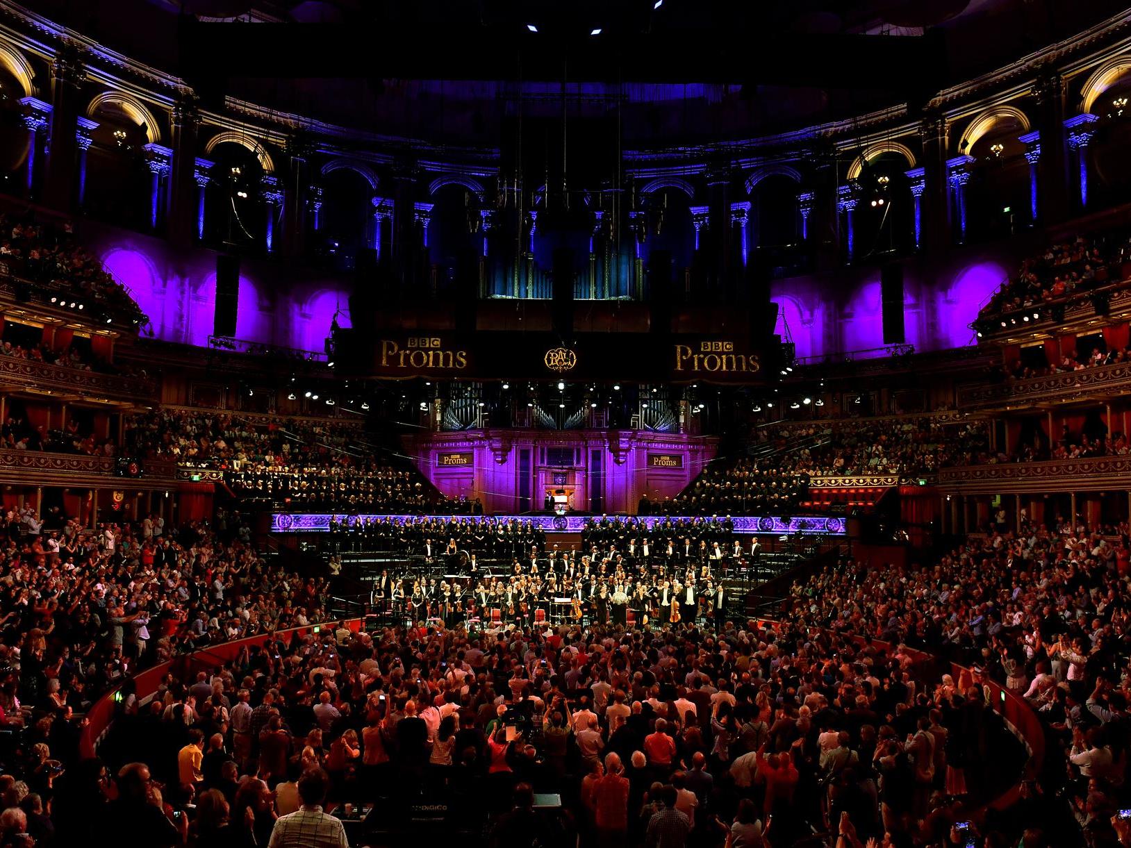 The BBC Singers and BBC Symphony Chorus perform at the Royal Albert Hall