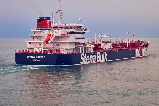 The Stena Impero, the British-registered oil tanker seized by Iran yesterday