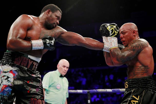 Whyte and Rivas trade shots