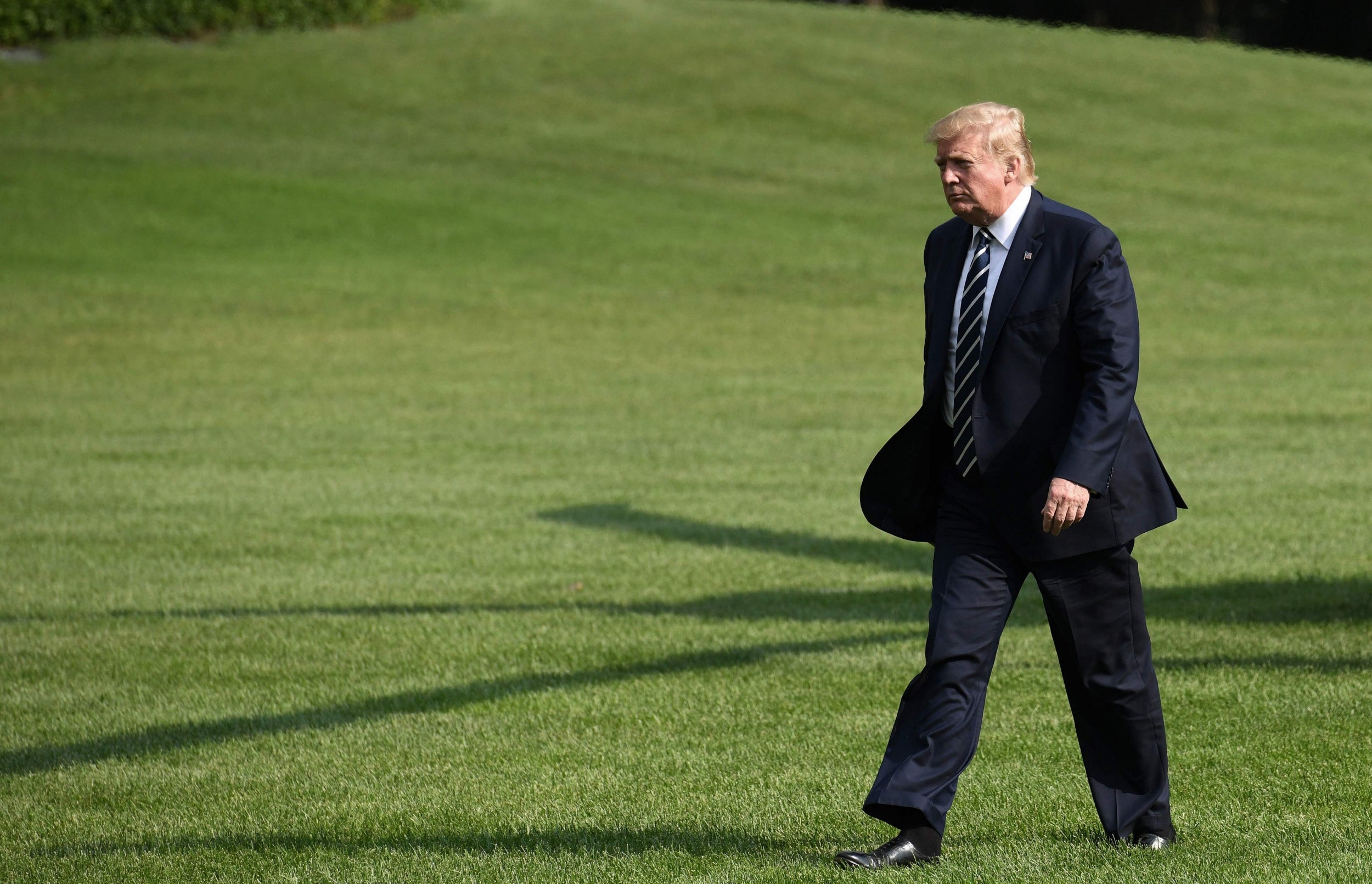 Donald Trump returns to the White House