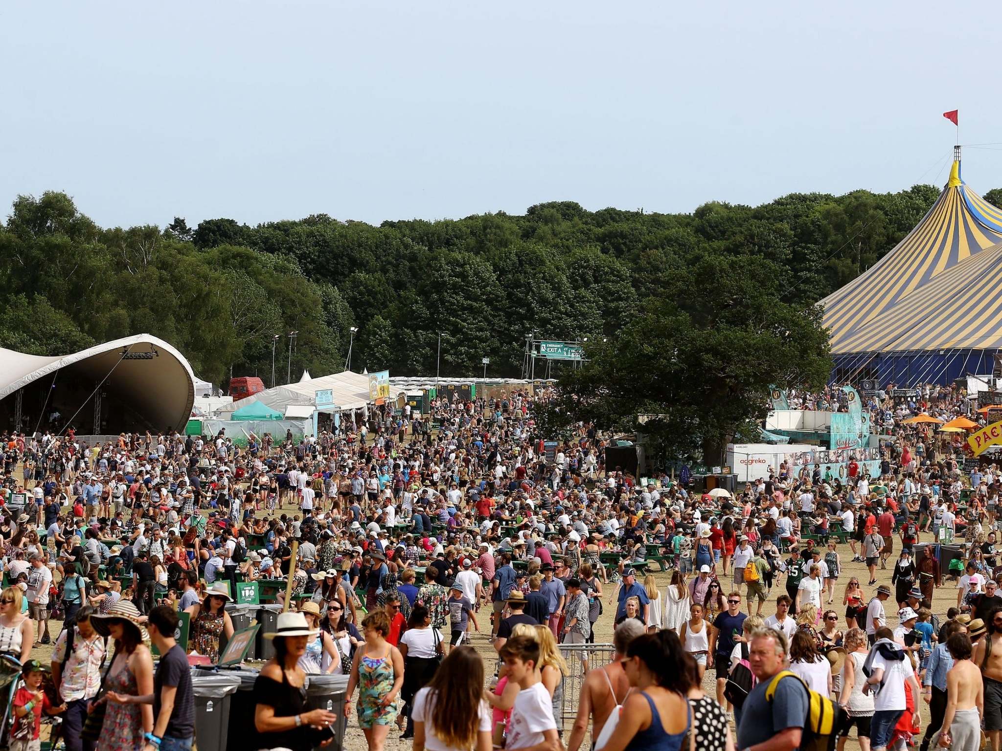 The alleged incident occurred in a camping area at the music festival on Saturday night between 10pm and 11pm