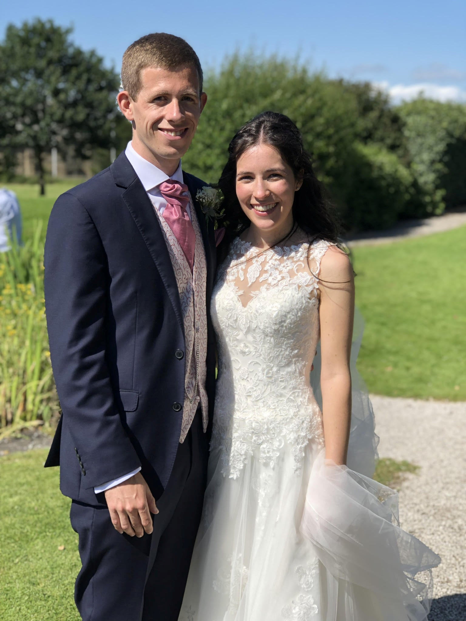 The couple married at the same church as Gaffney’s parents and grandparents