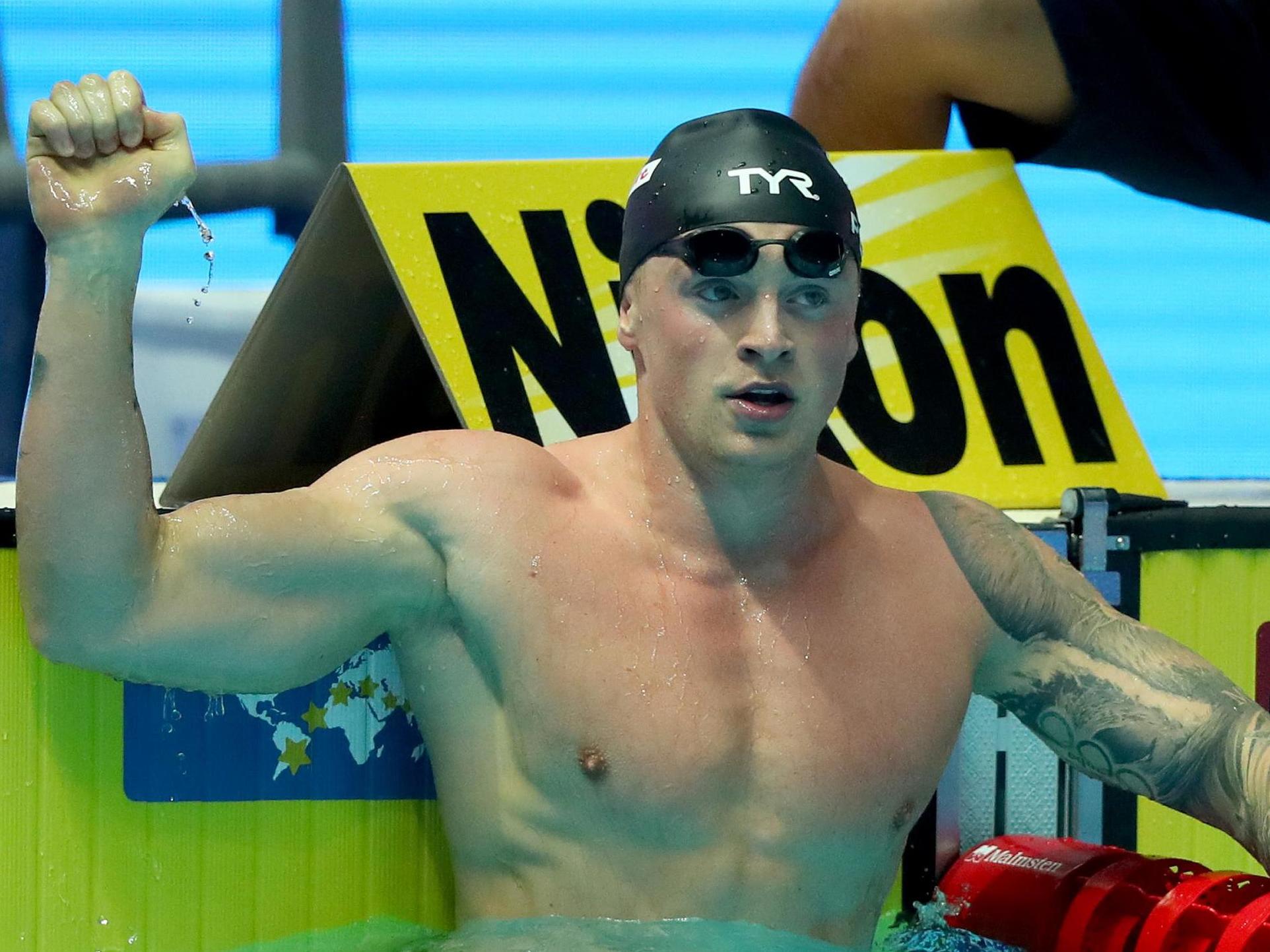 Adam Peaty becomes a 1st man to swim under 57 sec in the 100m breaststroke