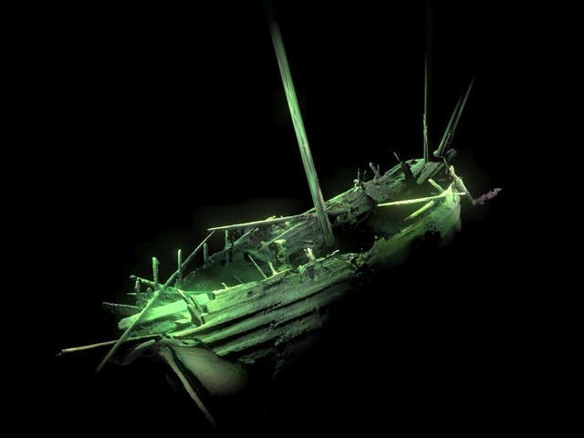 A photogrammetric model of the ship's stern