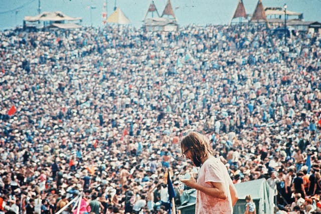 Woodstock back in 1970. The festival is 50 this year