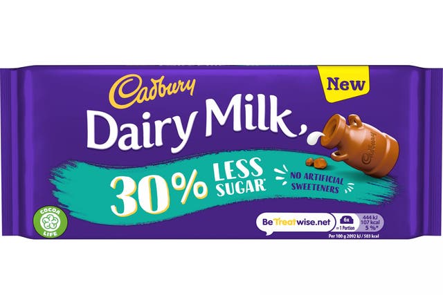 Cadbury Dairy Milk 30% Less Sugar bar
