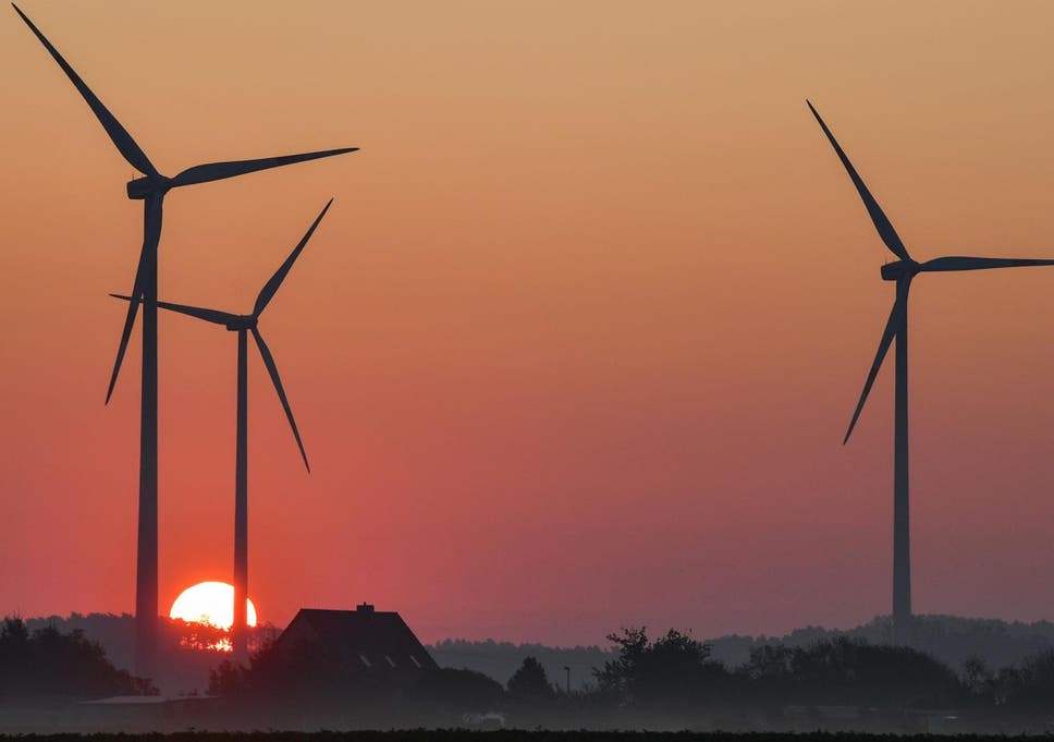 Electricity production from wind power increased by 20 per cent in Germany the first six months of 2019 compared to the same period last year