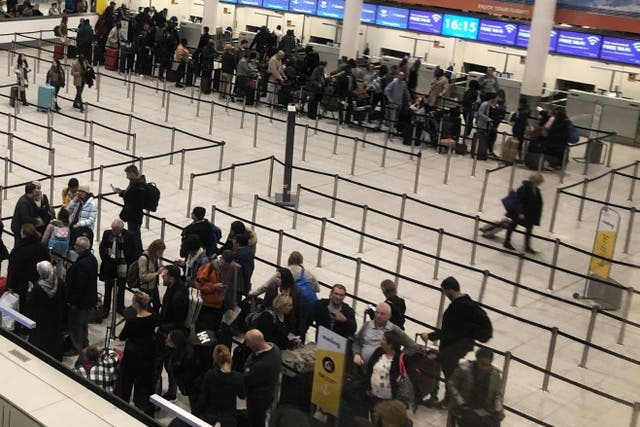 Action station? Some staff at Gatwick are being balloted on a strike