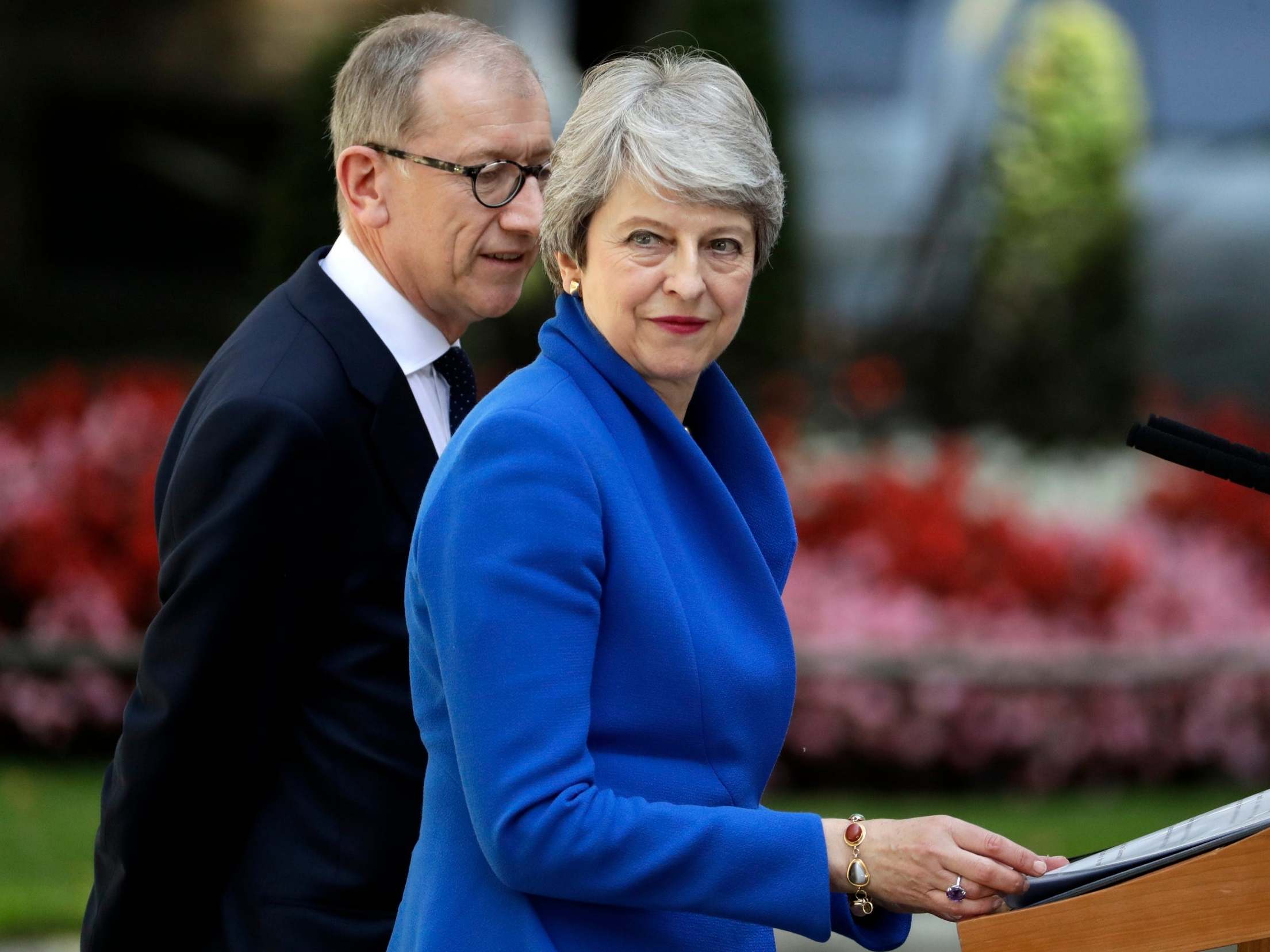 Theresa May made an emotional resignation speech outside No 10