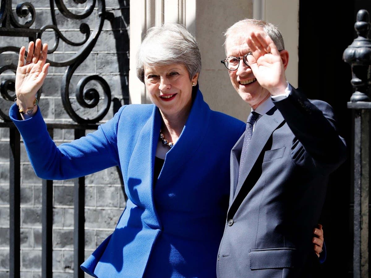 Theresa May heckled by anti-Brexit protester as she leaves Downing Street for last time