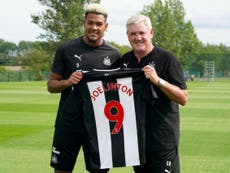 Joelinton up to the challenge of Newcastle No 9 shirt says Bruce