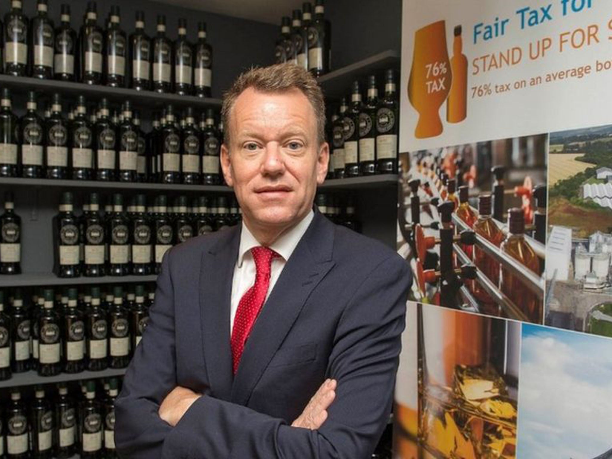 David Frost pictured during his stint as chief executive of the Scotch Whisky Association