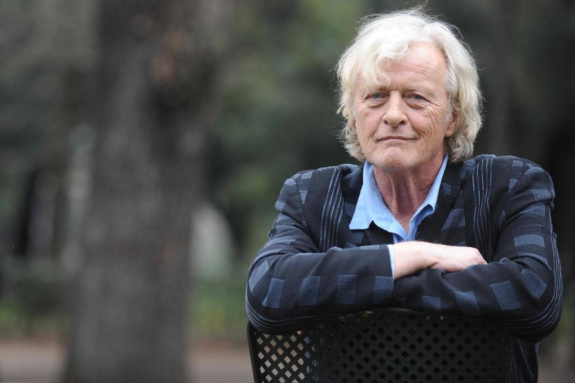 Rutger Hauer poses during a photocall on 23 January, 2014 in Rome.