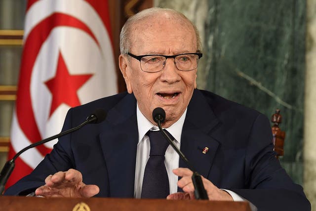 Tunisia’s first democratically elected president died inside a military hospital in the capital at the age of 92 on Thursday